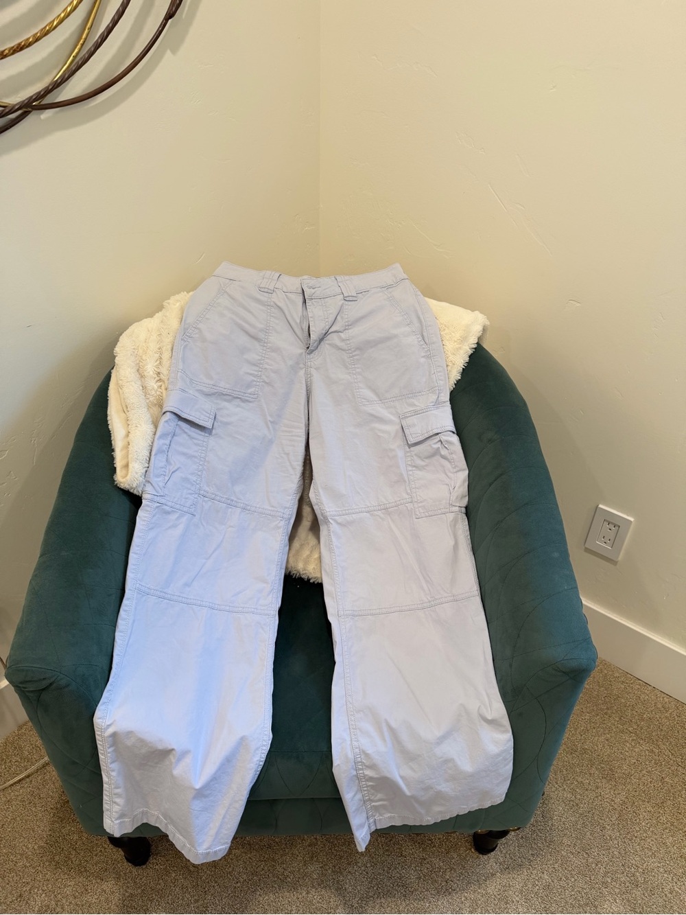 Hollister Pale Blue Men's Cargo Pants